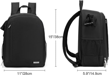 Camera Backpack Bag Professional for DSLR/SLR Mirrorless Camera Waterproof, Camera Case Compatible for Sony Canon Nikon